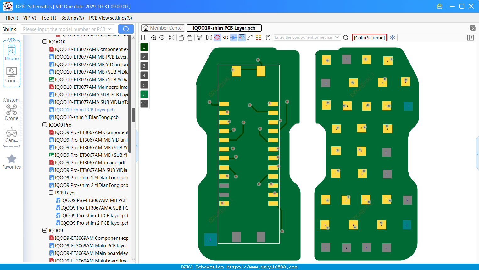 Vivo IQOO10-shim PCB Layer